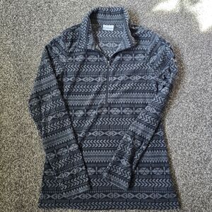 COLUMBIA 1/4 Zip Nordic Fleece Size Small